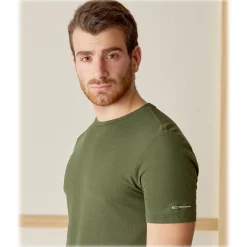 Cruna - Nizza T-Shirt - 573 - Army - Handmade in Italy - Luxury High Quality T-Shirt - Avvenice