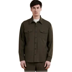 Cruna - Osaka Overshirt - 0001 - Green - Handmade in Italy - Luxury High Quality Collection - Avvenice^ Jackets