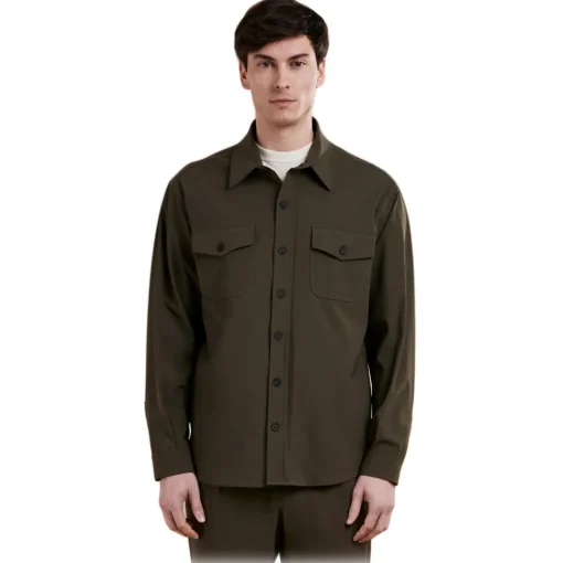 Cruna - Osaka Overshirt - 0001 - Green - Handmade in Italy - Luxury High Quality Collection - Avvenice^ Jackets