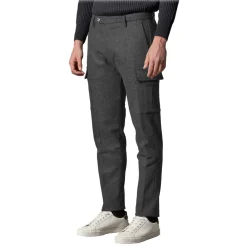 Cruna - Raval Cargo Wool Trousers - 476 - Anthracite - Handmade in Italy - Luxury High Quality Pants - Avvenice^ Trousers