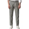 Cruna - Raval Prince of Wales Wool Trousers - 474 - Anthracite - Handmade in Italy - Luxury High Quality Pants - Avvenice
