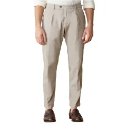 Cruna - Raval Trousers in Cotton - 520 - Beige - Handmade in Italy - Luxury High Quality Pants - Avvenice^ Trousers