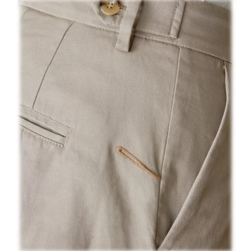 Cruna - Raval Trousers in Cotton - 520 - Beige - Handmade in Italy - Luxury High Quality Pants - Avvenice^ Trousers