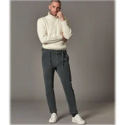 Cruna - Rollneck Sweater in Wool - 657 - Butter White - Handmade in Italy - Luxury High Quality Sweater - Avvenice^ Knitwears