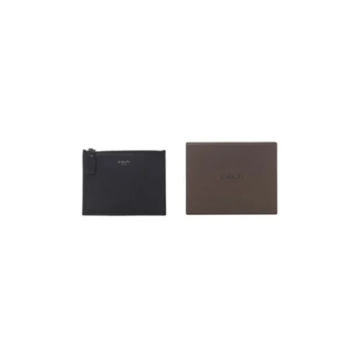 Culti Milano - Leather Pochette - Black - Small - Fashion - Room Fragrances - Fragrances - Luxury - Avvenice^ Other Accessories | Bags