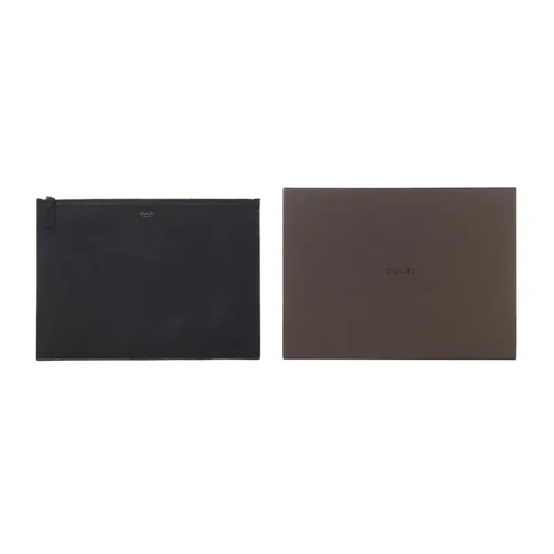 Culti Milano - Leather Pochette - Black - Large - Fashion - Room Fragrances - Fragrances - Luxury - Avvenice