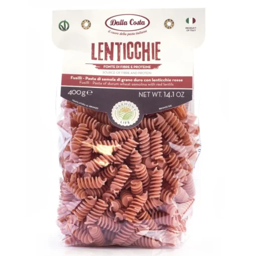 Dalla Costa Alimentare Dalla Costa - Harmony Life - Fusilli with Red Lentils - Vegan Ok - Avvenice