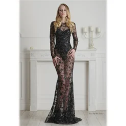 Danilo Forestieri - Embroidered Mermaid Long Dress - Dress - Haute Couture Made in Italy - Luxury Exclusive Collection - Avvenice^ Dresses