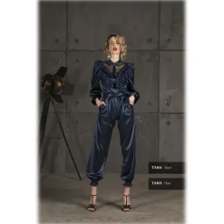 Danilo Forestieri - High-Waisted Silk Trousers - Haute Couture Made in Italy - Luxury Exclusive Collection - Avvenice^ Trousers | Dresses