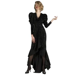 Danilo Forestieri - Long Dress in Animalier Velvet - Dress - Haute Couture Made in Italy - Luxury Exclusive Collection - Avvenice^ Dresses