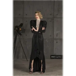 Danilo Forestieri - Long Dress in Lame Jersey - Haute Couture Made in Italy - Luxury Exclusive Collection - Avvenice^ Dresses