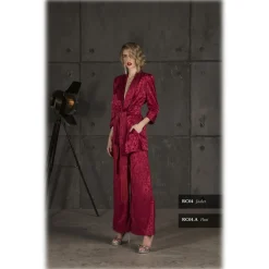 Danilo Forestieri - Maxi Jacket with Belt and Fringes - Haute Couture Made in Italy - Luxury Exclusive Collection - Avvenice