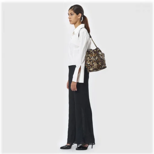 Divo Diva - Casablanca - Dark Brown - Leather Handbag - Made in Italy - Life is a Game Collection - Luxury High Quality - Avvenice^ Bags
