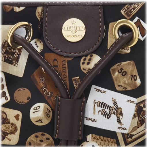 Divo Diva - Casablanca - Dark Brown - Leather Handbag - Made in Italy - Life is a Game Collection - Luxury High Quality - Avvenice^ Bags