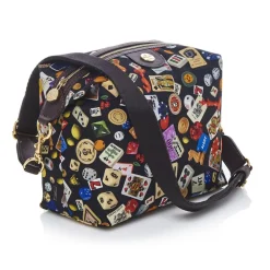 Divo Diva - Dublin - Dark Black - Leather Handbag - Made in Italy - Life is a Game Collection - Luxury High Quality - Avvenice^ Bags