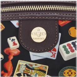 Divo Diva - Dublin - Dark Black - Leather Handbag - Made in Italy - Life is a Game Collection - Luxury High Quality - Avvenice^ Bags