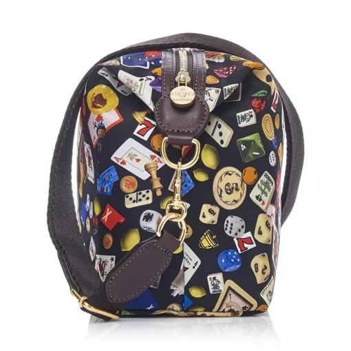 Divo Diva - Dublin - Dark Black - Leather Handbag - Made in Italy - Life is a Game Collection - Luxury High Quality - Avvenice^ Bags