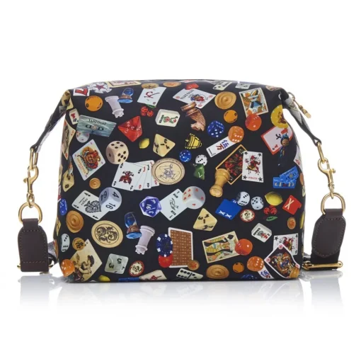Divo Diva - Dublin - Dark Black - Leather Handbag - Made in Italy - Life is a Game Collection - Luxury High Quality - Avvenice^ Bags