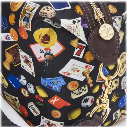 Divo Diva - Dublin - Dark Black - Leather Handbag - Made in Italy - Life is a Game Collection - Luxury High Quality - Avvenice^ Bags