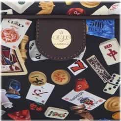 Divo Diva - Las Vegas - Dark Black - Leather Handbag - Made in Italy - Life is a Game Collection - Luxury High Quality - Avvenice^ Bags