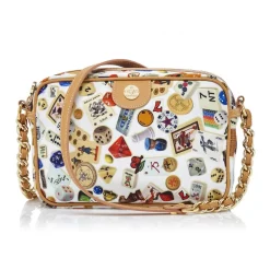 Divo Diva - Las Vegas - White - Leather Handbag - Made in Italy - Life is a Game Collection - Luxury High Quality - Avvenice^ Bags