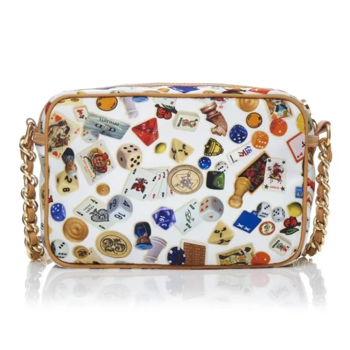 Divo Diva - Las Vegas - White - Leather Handbag - Made in Italy - Life is a Game Collection - Luxury High Quality - Avvenice^ Bags