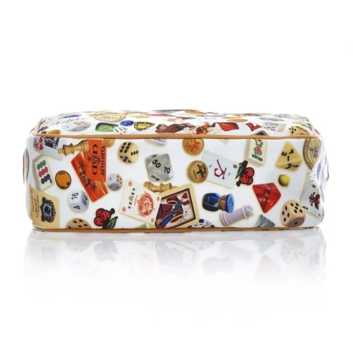 Divo Diva - Las Vegas - White - Leather Handbag - Made in Italy - Life is a Game Collection - Luxury High Quality - Avvenice^ Bags