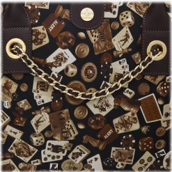 Divo Diva - Macao - Dark Brown - Leather Handbag - Made in Italy - Life is a Game Collection - Luxury High Quality - Avvenice^ Bags