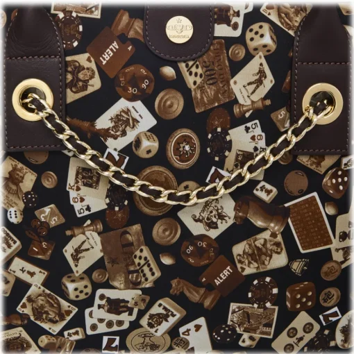 Divo Diva - Macao - Dark Brown - Leather Handbag - Made in Italy - Life is a Game Collection - Luxury High Quality - Avvenice^ Bags
