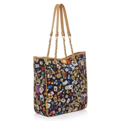Divo Diva - Miami - Black - Leather Handbag - Made in Italy - Life is a Game Collection - Luxury High Quality - Avvenice
