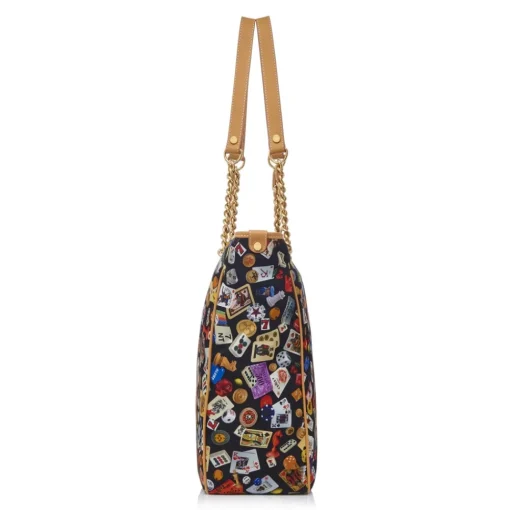 Divo Diva - Miami - Black - Leather Handbag - Made in Italy - Life is a Game Collection - Luxury High Quality - Avvenice