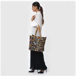 Divo Diva - Miami - Black - Leather Handbag - Made in Italy - Life is a Game Collection - Luxury High Quality - Avvenice