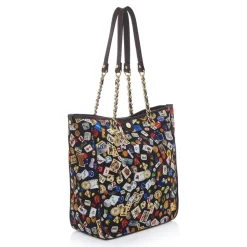 Divo Diva - Miami - Dark Black - Leather Handbag - Made in Italy - Life is a Game Collection - Luxury High Quality - Avvenice^ Bags