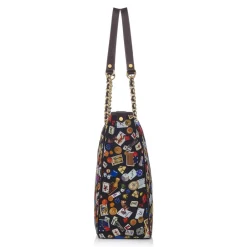 Divo Diva - Miami - Dark Black - Leather Handbag - Made in Italy - Life is a Game Collection - Luxury High Quality - Avvenice^ Bags