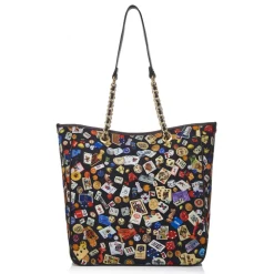Divo Diva - Miami - Dark Black - Leather Handbag - Made in Italy - Life is a Game Collection - Luxury High Quality - Avvenice^ Bags