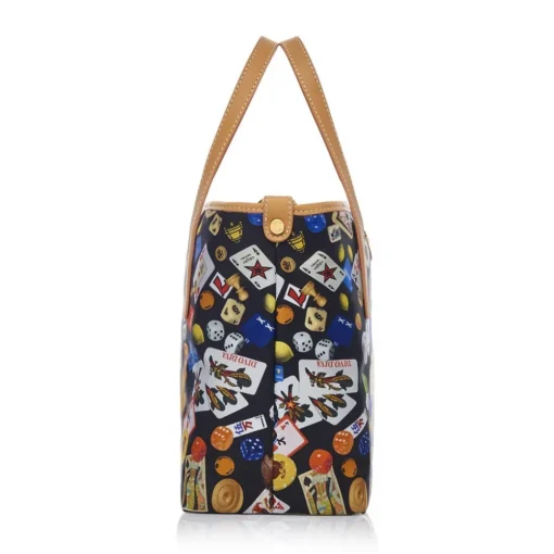 Divo Diva - Niagara - Black - Leather Handbag - Made in Italy - Life is a Game Collection - Luxury High Quality - Avvenice^ Bags