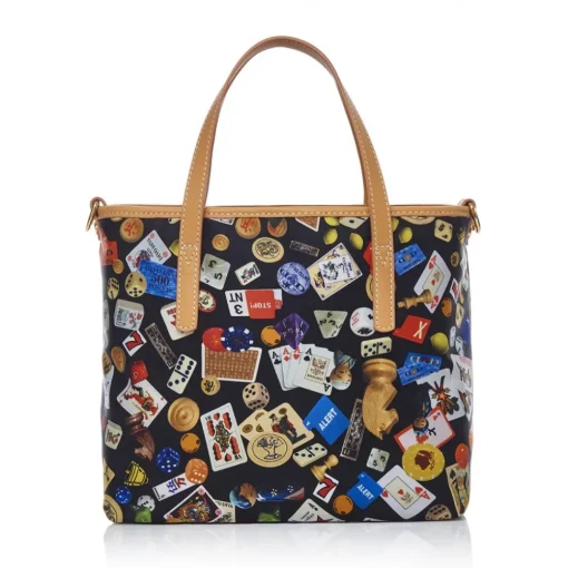 Divo Diva - Niagara - Black - Leather Handbag - Made in Italy - Life is a Game Collection - Luxury High Quality - Avvenice^ Bags
