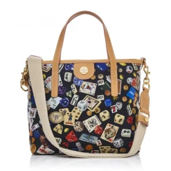 Divo Diva - Niagara - Black - Leather Handbag - Made in Italy - Life is a Game Collection - Luxury High Quality - Avvenice^ Bags