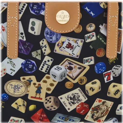 Divo Diva - Niagara - Black - Leather Handbag - Made in Italy - Life is a Game Collection - Luxury High Quality - Avvenice^ Bags