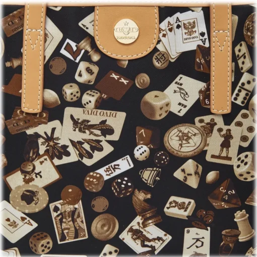 Divo Diva - San Remo - Brown - Leather Handbag - Made in Italy - Life is a Game Collection - Luxury High Quality - Avvenice^ Bags