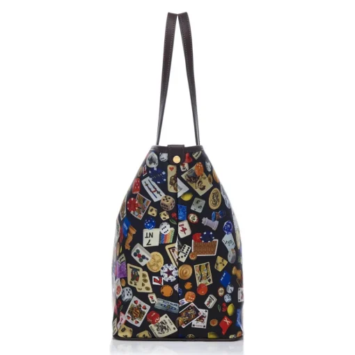 Divo Diva - San Remo - Dark Black - Leather Handbag - Made in Italy - Life is a Game Collection - Luxury High Quality - Avvenice
