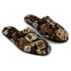 Divo Diva - Suite - Dark Brown - Fabric Slippers - Made in Italy - Life is a Game Collection - Luxury High Quality - Avvenice^ Slippers