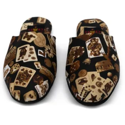Divo Diva - Suite - Dark Brown - Fabric Slippers - Made in Italy - Life is a Game Collection - Luxury High Quality - Avvenice^ Slippers
