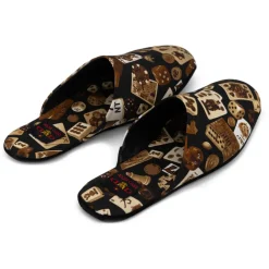 Divo Diva - Suite - Dark Brown - Fabric Slippers - Made in Italy - Life is a Game Collection - Luxury High Quality - Avvenice^ Slippers