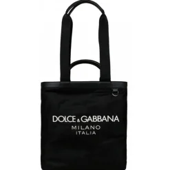 Dolce & Gabbana Dolce & Gabbana - Black Shopping Tote Bag - Dolce & Gabbana Exclusive Luxury Collection - Avvenice