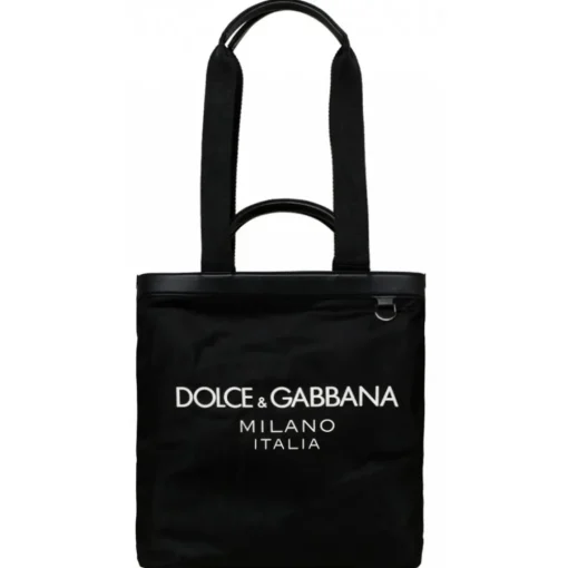 Dolce & Gabbana Dolce & Gabbana - Black Shopping Tote Bag - Dolce & Gabbana Exclusive Luxury Collection - Avvenice