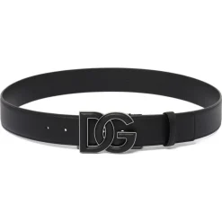 Dolce & Gabbana Dolce & Gabbana - Black Deer Print Belt - Dolce & Gabbana Exclusive Luxury Collection - Avvenice