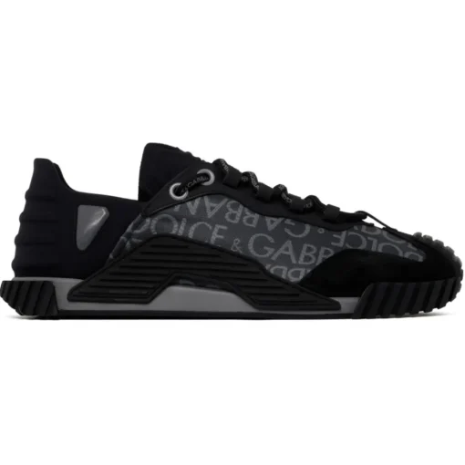 Dolce & Gabbana Dolce & Gabbana - Black and Grey Calf Leather NS1 Sneakers - Dolce & Gabbana Exclusive Luxury Collection - Avvenice^ Shoes