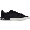 Dolce & Gabbana Dolce & Gabbana - Black Cordura Portofino Vintage Sneakers - Dolce & Gabbana Exclusive Luxury Collection - Avvenice^ Shoes