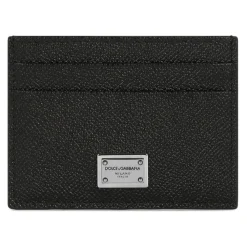 Dolce & Gabbana Dolce & Gabbana - Black Leather Wallet - Dolce & Gabbana Exclusive Luxury Collection - Avvenice